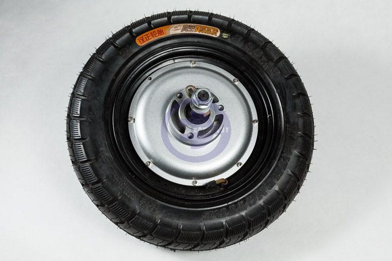 Complete motorized wheel witch 16" tire, integrated with BLDC 2kW /48V