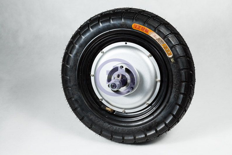 Complete motorized wheel witch 16" tire, integrated with BLDC 2kW /48V